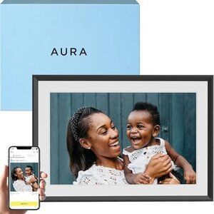 Aura COOPER Charcoal PhotoFrame with white MAT BLACK NWT/WITH PLASTIC $130